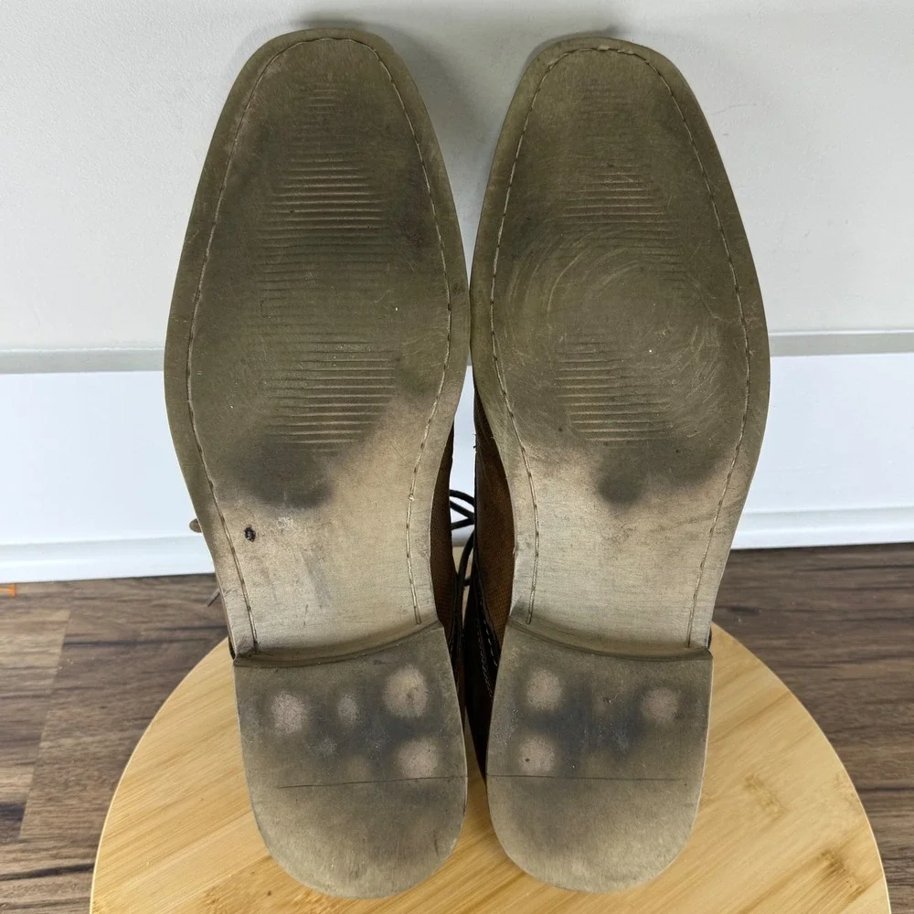 Good Steve Madden P-Kearny Oxford Men's 14 Brown Cap‎ Toe Textured Leather